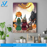 Personalized Best Friend Wall Art - Gifts For Halloween Lovers - Best Friend Canvas Ideas