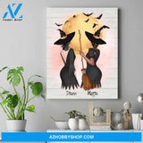 Personalized Best Friend Wall Art - Unique Halloween Gifts - Gift Ideas For Witchy Friends