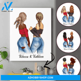 Personalized Bestie Matte Canvas - Cute Best Friend Gift - Bff Birthday Gifts Ideas