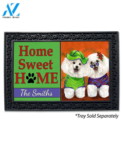 Personalized Bichon Frise Aloha Doormat - 18" x 30"