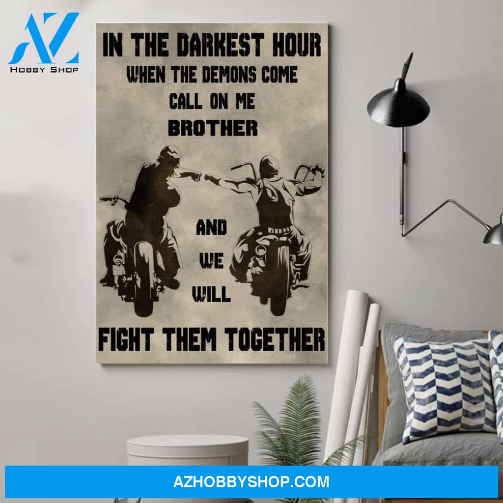 Personalized Biker Poster - Call On Me Brotherposters