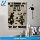 Personalized Biker Poster - Call On Me Brotherposters