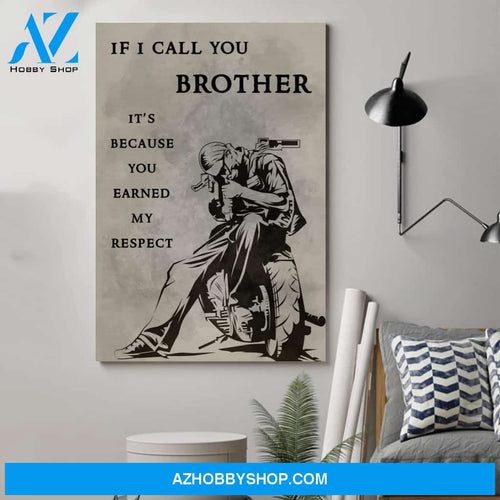 Personalized Biker Poster - If I Call You Brotherposters 
