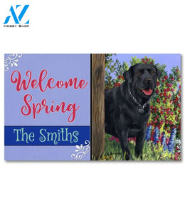 Personalized Black Labrador Retriever My Special Place Doormat - 18" x 30"