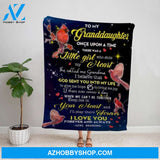 Personalized Blanket, Cardinal Letter To My Granddaughter I Believe That God Sent You In Letter To My Life Fleece Blanket