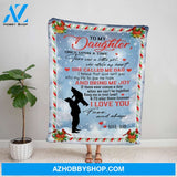 Personalized Blanket, Dad Letter To My Daughter I Love You Forever And Always Fleece Blanket