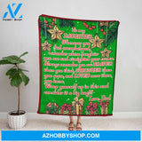 Personalized Blanket, Dad Letter To My Daughter Remember Whose Daughter You Are Merry Christmas Fleece Blanket