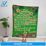 Personalized Blanket, Dad Letter To My Daughter Remember Whose Daughter You Are Merry Christmas Fleece Blanket