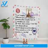 Personalized Blanket, Dad Letter To My Daughter Whenever You Feel Overwhelmed Remember Whose Daughter You Are Letter Fleece Blanket