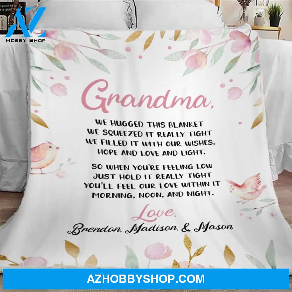 Personalized Blanket for Grandma, Grandma Blanket, Custom Grandma Gift, Mothers Day Gifts, Gift for Grandma