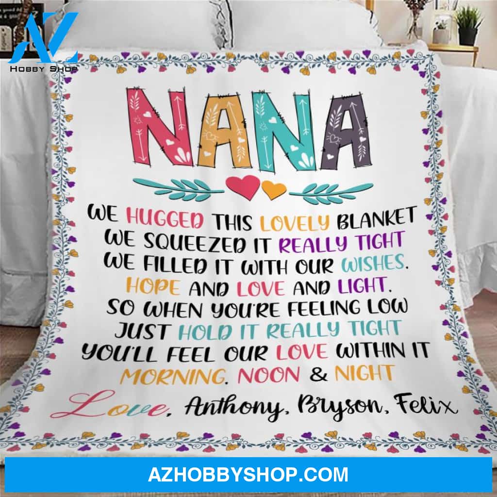 Personalized Blanket for Nana, Gifts for Nana, Nana Gift, Nana Blanket, Custom Blanket for Nana, Nana Blanket Personalized