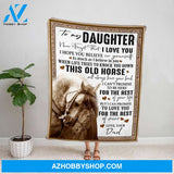 Personalized Blanket, Horse Letter To My Daughter I Can Promise To Love You For The Rest Fleece Blanket
