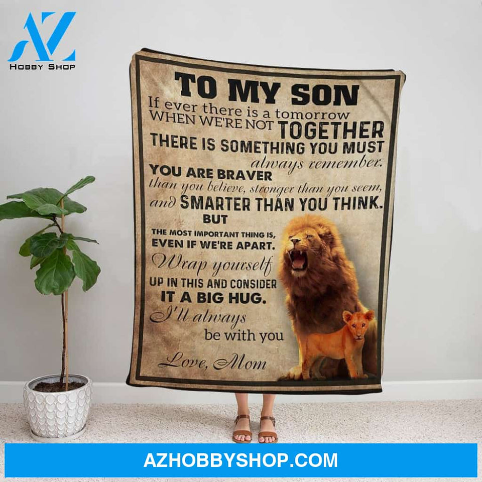 Personalized Blanket, Lion Mom Letter To My Daughter I'Ll Always Be With You Fleece Blanket