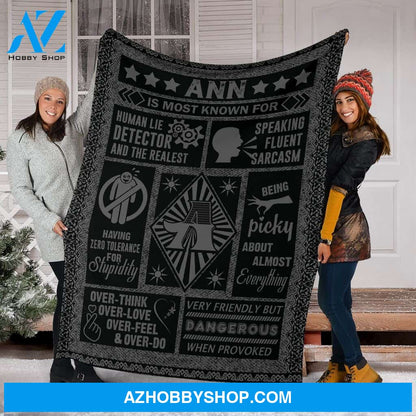 Personalized Blanket, Name Ann Fleece Blanket