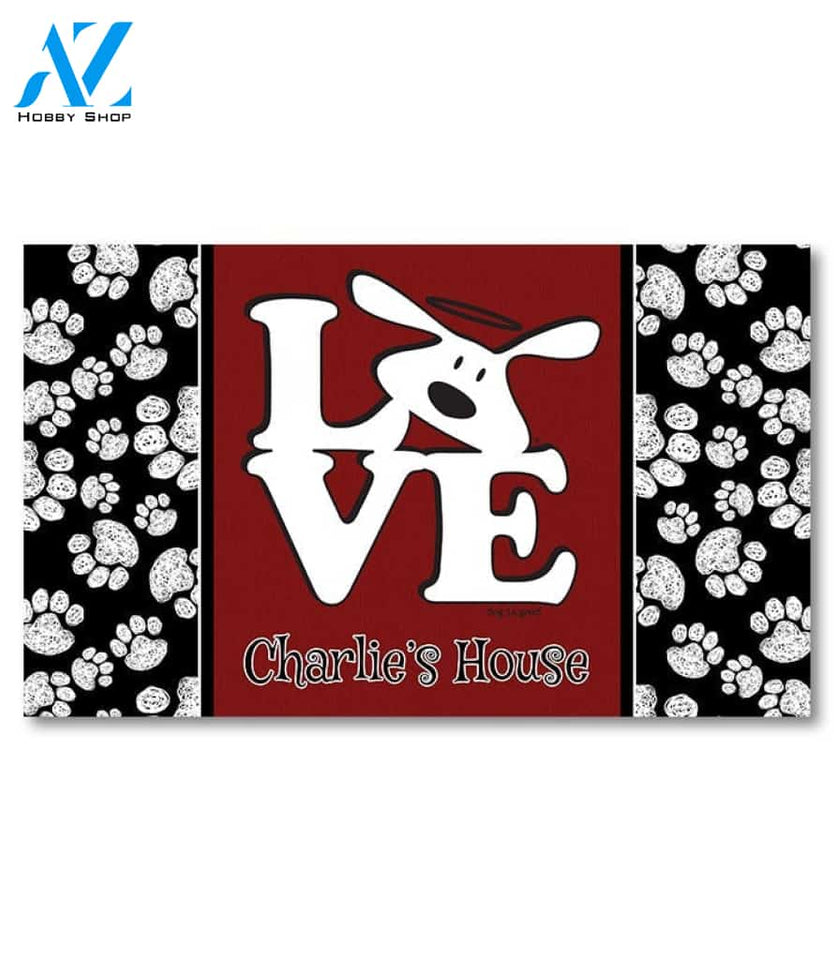Personalized Bolo Love Dog is Good Doormat - 18" x 30"