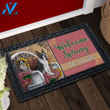Personalized Boston Terrier Patio Gems Doormat - 18" x 30"