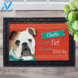 Personalized Bulldog Doormat - 18" x 30"