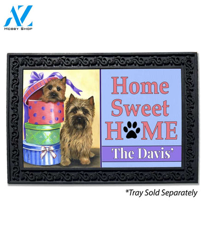 Personalized Cairn Terrier Boudoir Boxes Doormat - 18" x 30"