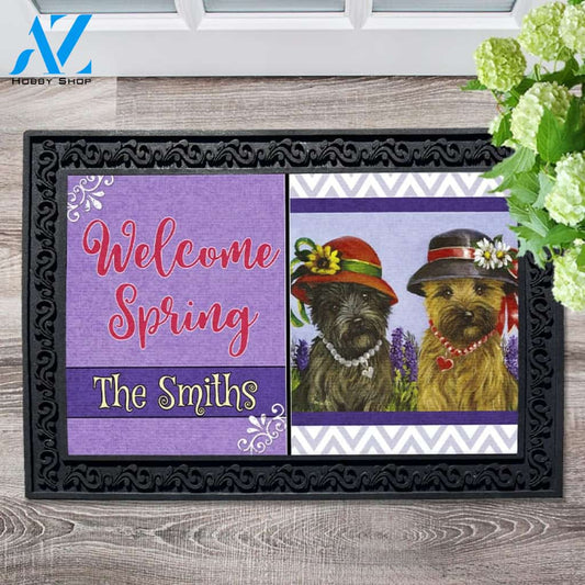 Personalized Cairn Terrier Sisters Doormat - 18" x 30"
