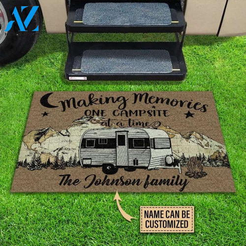Personalized Camping Making Memories Customized Doormat