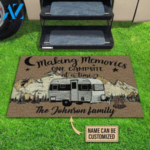 Personalized Camping Making Memories Customized Doormat, Home Decor, Perfect Personalized Doormat For Your House