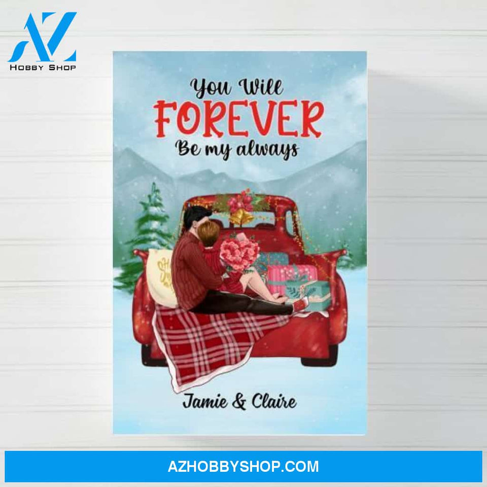 Personalized Canvas, All I Want For Christmas Is You, Gift For Couples