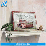 Personalized Canvas, All Of Me Loves All Of You Barn and Flower Truck Canvas And Poster, Wall Decor Visual Art