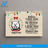 Personalized Canvas, Before I Met You, Christmas Theme, Christmas Gift for Dog Lovers