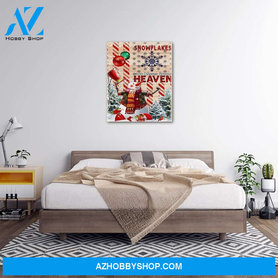 Personalized Canvas Christmas Snowman American Wall Art For Christmas Gift Canvas Wall Art