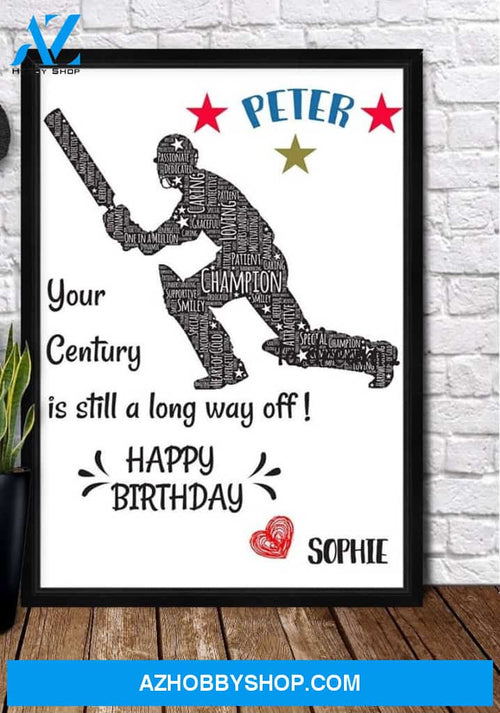 Personalized Canvas, CRICKET WORD Canvas And Poster, Wall Decor Visual Art, Gift Father's Day