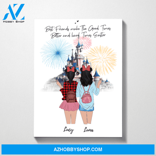 Personalized Canvas, Custom Gifts for Best Friends, Sisters