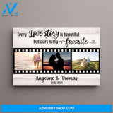 Personalized Canvas, Every Love Story Is Beautiful But Ours Is My Favorite, Anniversary Gifts for Couple