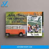 Personalized Canvas, Family Camping Memory, Gift for Camping Lover, Whole Family