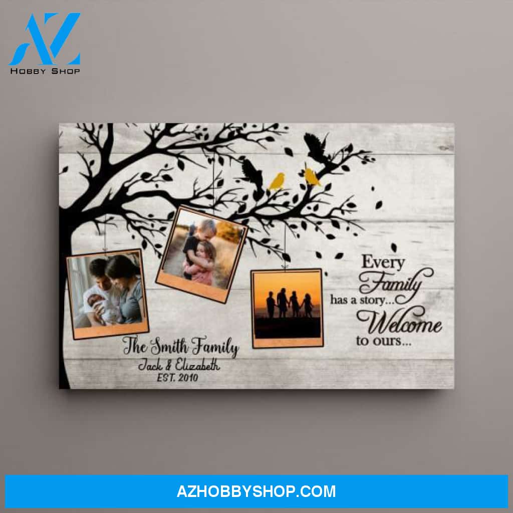Personalized Canvas, Family Memory Pictures, Gift for Whole Family, Wedding Anniversary Gift