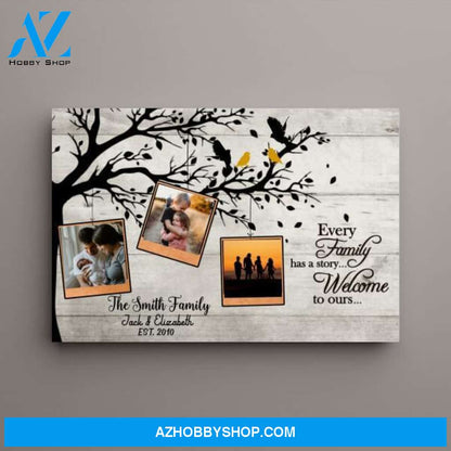 Personalized Canvas, Family Memory Pictures, Gift for Whole Family, Wedding Anniversary Gift