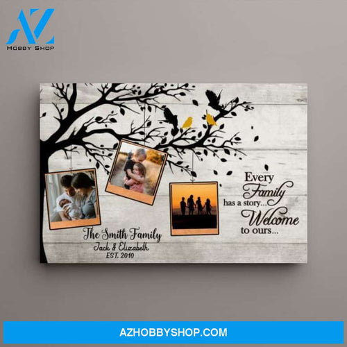 Personalized Canvas, Family Memory Pictures, Gift for Whole Family, Wedding Anniversary Gift