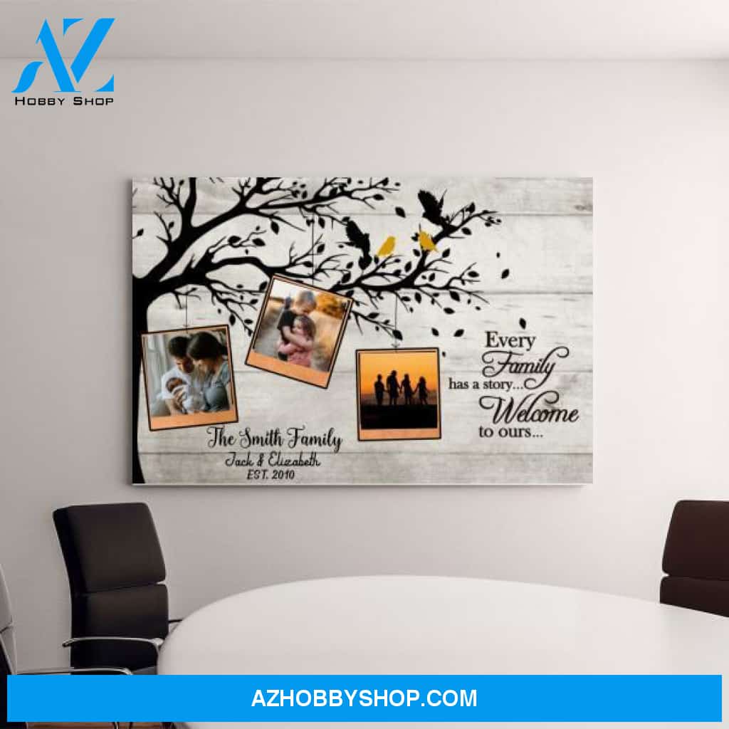 Personalized Canvas, Family Memory Pictures, Gift for Whole Family, Wedding Anniversary Gift