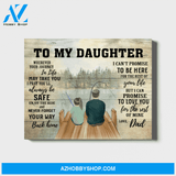 Personalized Canvas, Father and Daughter, Gift for Daughter from Dad
