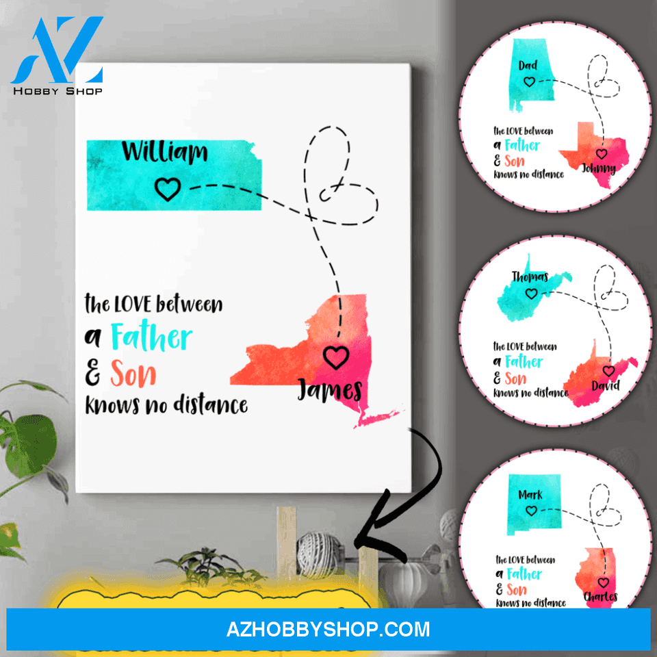 Personalized Canvas For Dad - Best Father's Day Gifts 2021 - Daddy Gifts From Son