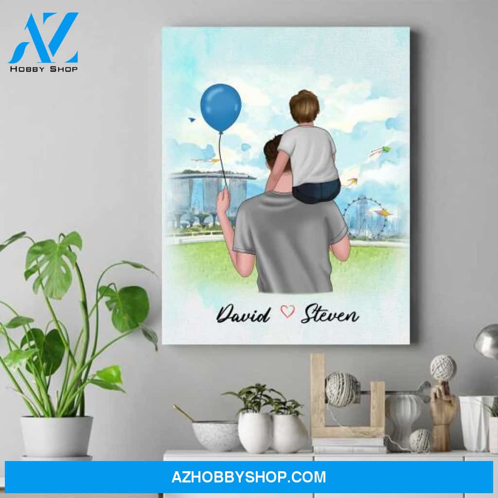 Personalized Canvas For Dad - Birthday Gifts For Dad From Son - Good Gifts For Dad