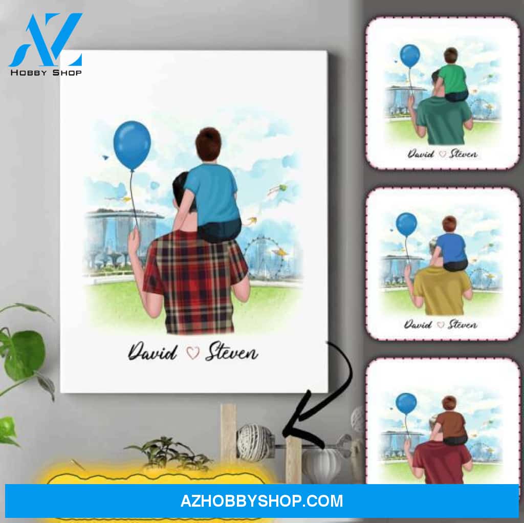Personalized Canvas For Dad - Birthday Gifts For Dad From Son - Good Gifts For Dad