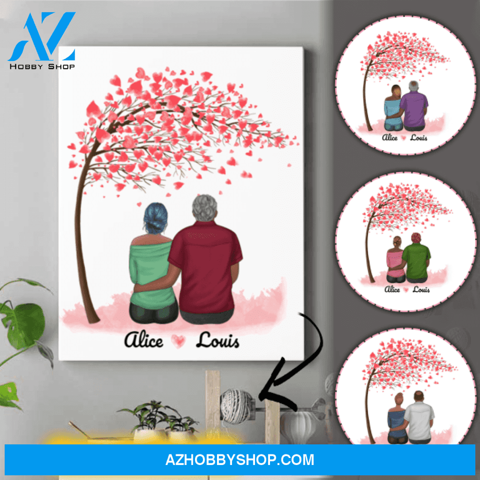 Personalized Canvas For Dad - Unique Gifts For Dad - Up To 4 Daughters