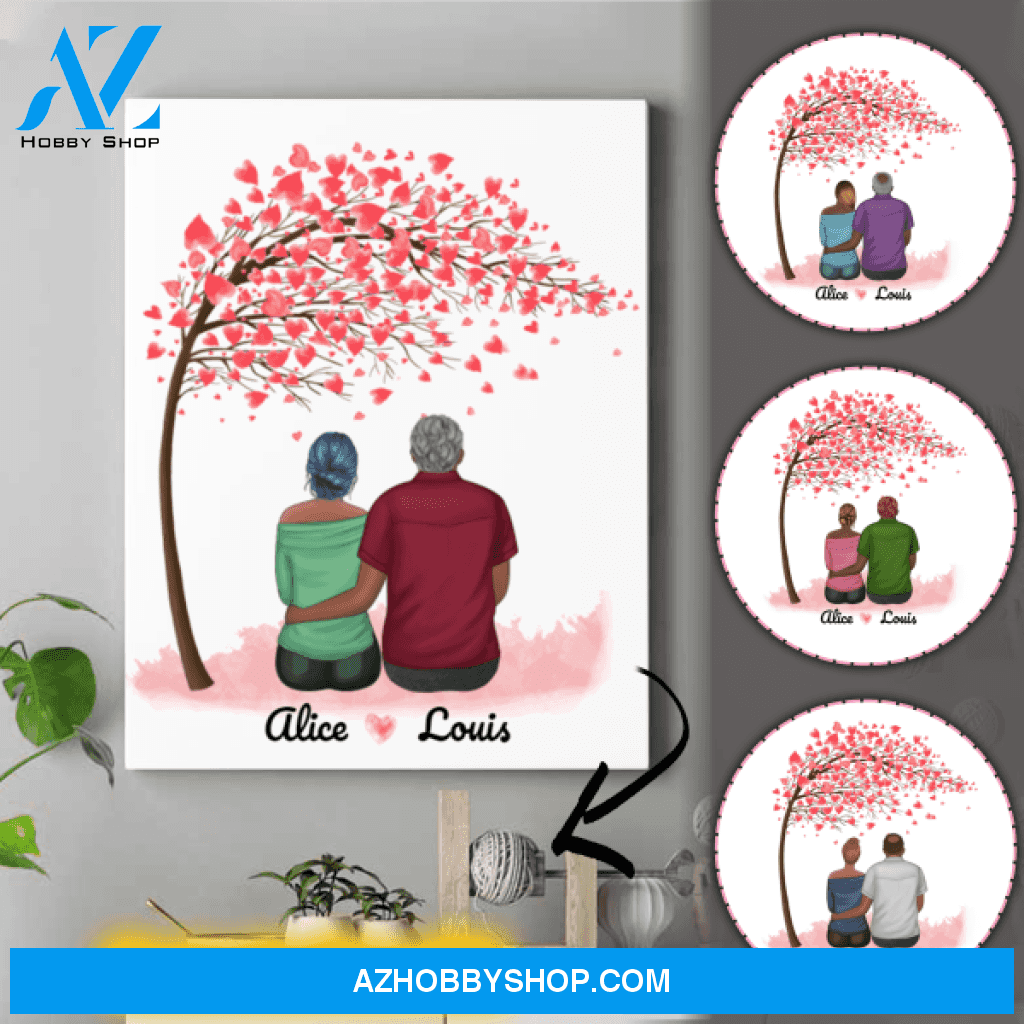 Personalized Canvas For Dad - Unique Gifts For Dad - Up To 4 Daughters