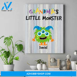 Personalized Canvas For Grandma - Birthday Gift Ideas For Grandma - Up To 8 Monsters