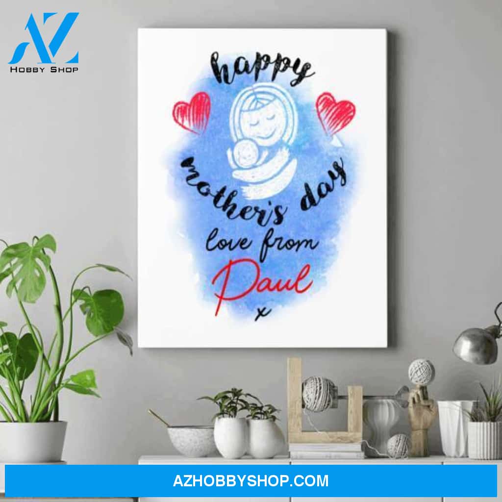 Personalized Canvas For Mom - First Mothers Day Gift - Good Mothers Day Gifts