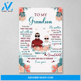 Personalized Canvas, From Grandma To My Granddaughter Grandson, Gift For Grandchildren