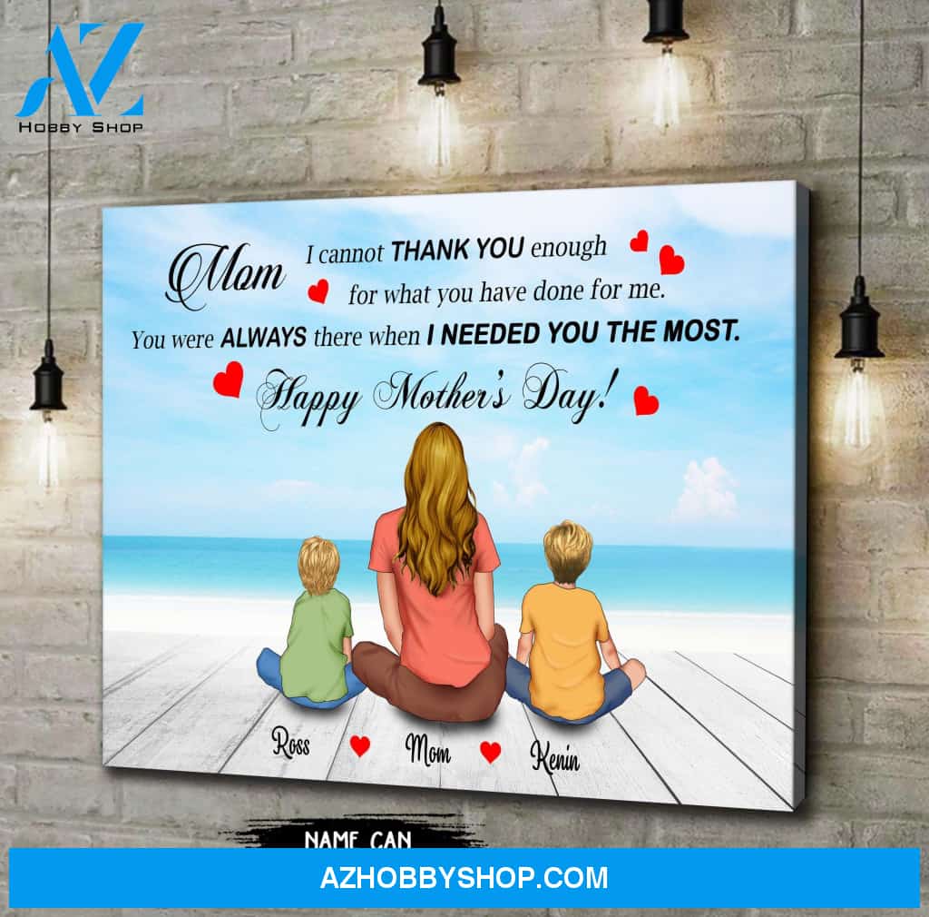 Personalized Canvas From Son To Mother