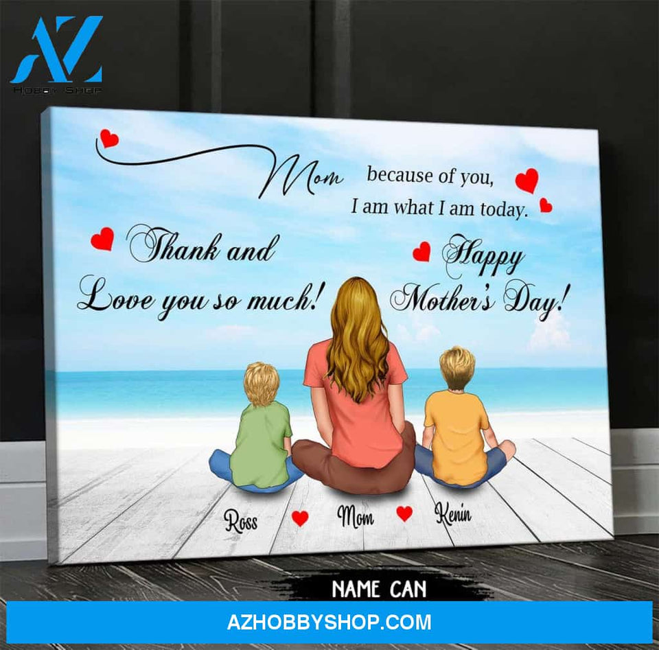 Personalized Canvas From Son To Mother