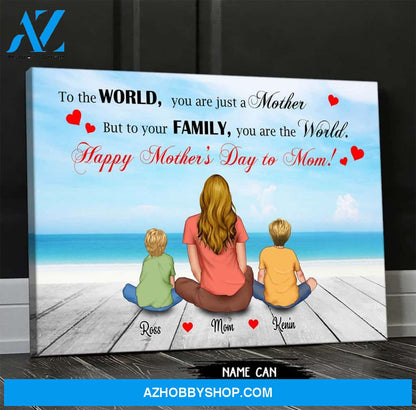Personalized Canvas From Son To Mother