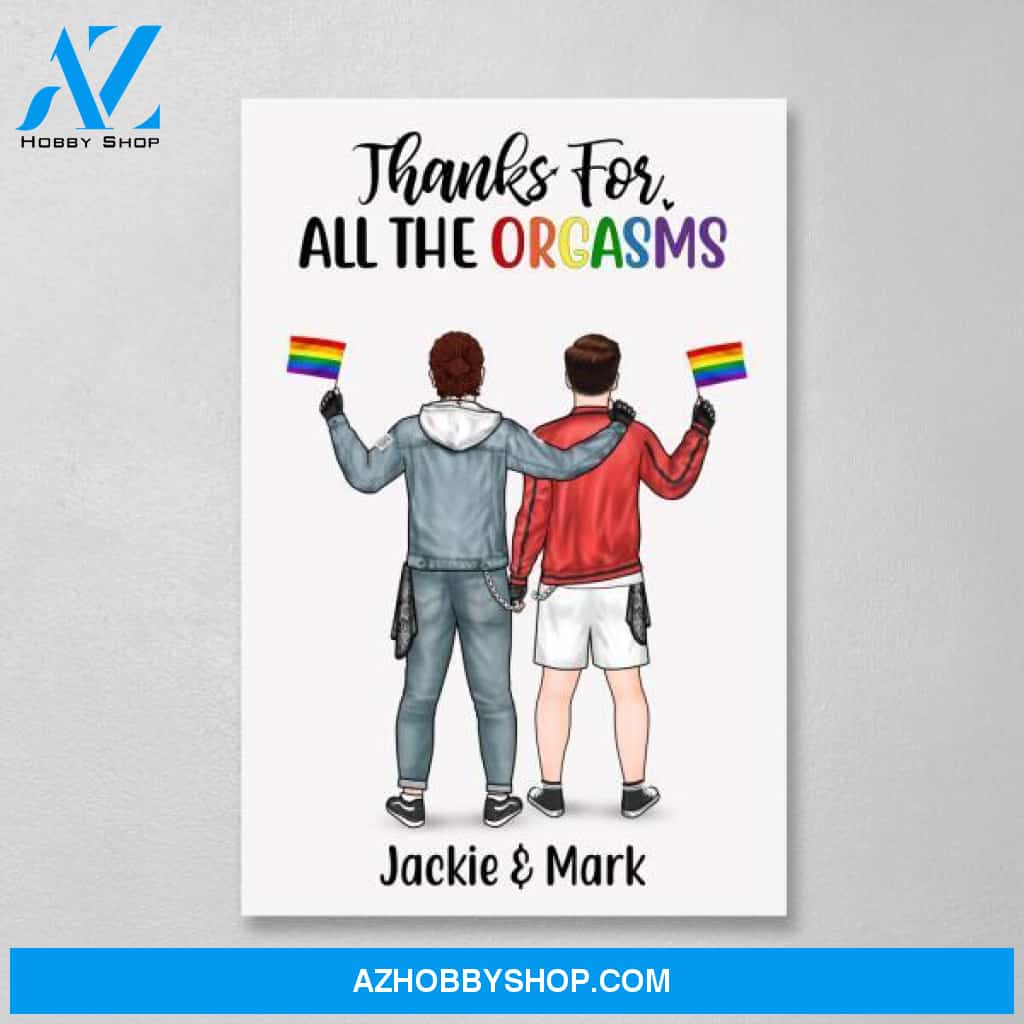 Personalized Canvas, Gift for Him, Gift for Her, Gift for LGBT Couples